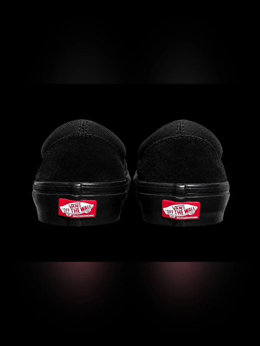 Vans Black Suede Slip-On Loafers